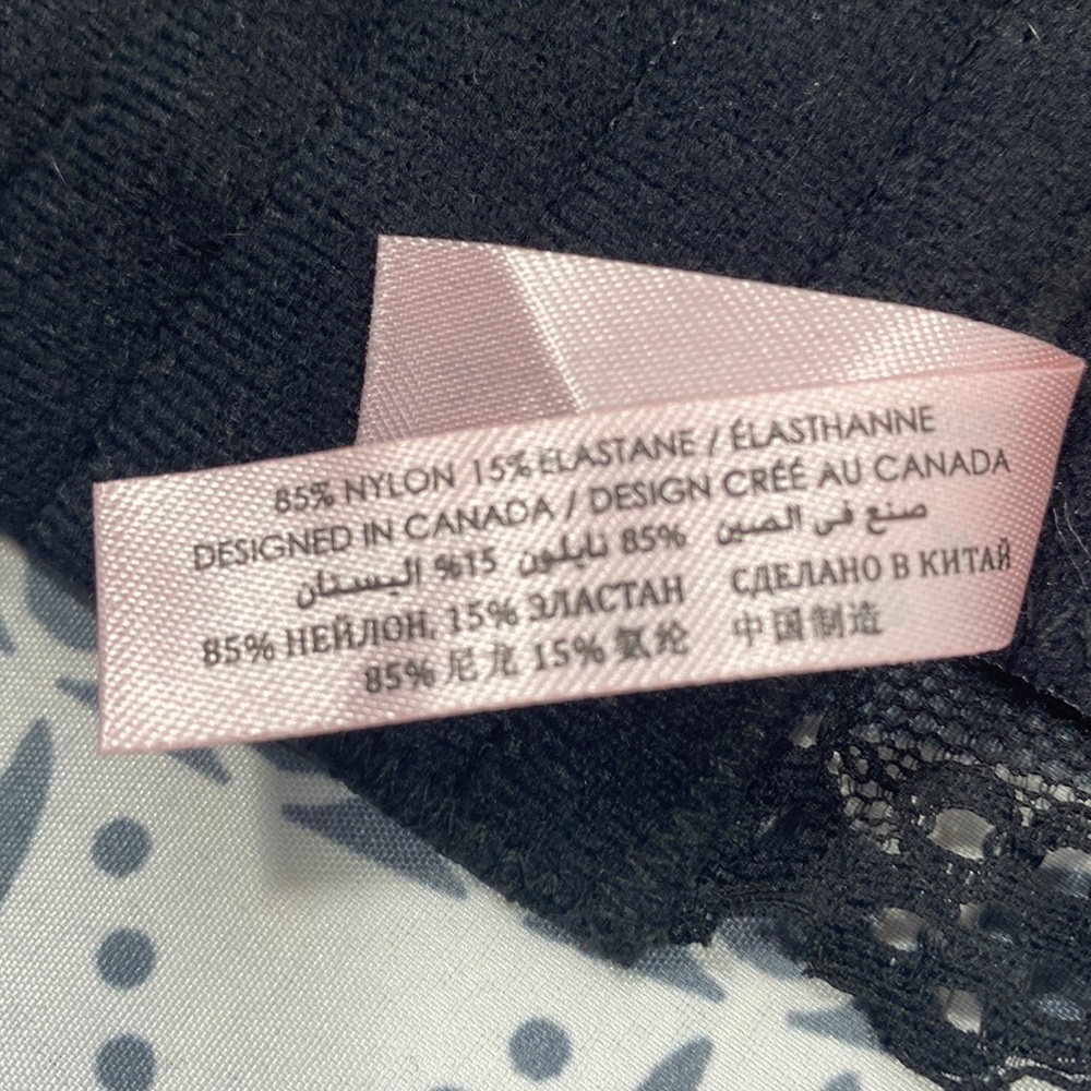 NWOT LA VIE EN ROSE lace and plaid bra​​​​​​​​​​​ - Picture 11 of 11